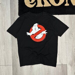 2009 Ghostbusters Logo Movie Promo 25th Anniversary Men's Black T-Shirt Size XL